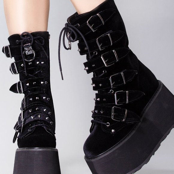 Demonia Shoes - Demonia Damned - 225 Death Wish Platform Boots